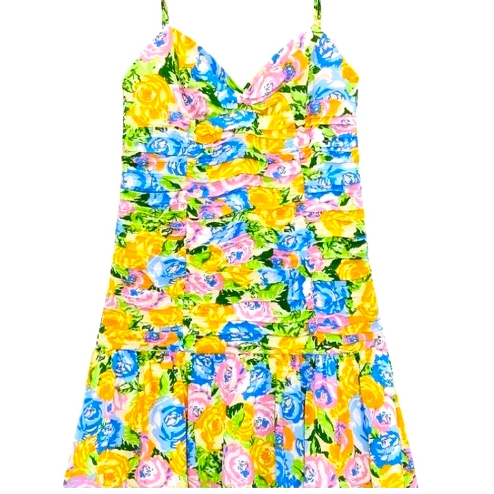 SIZE SMALL FLORAL ZARA MINI DRESS. like-new